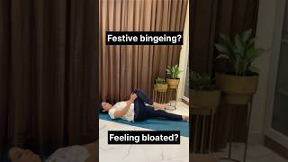 Festive binging feeling bloated Try pawanmuktasana ytshorts shortsvideos shorts viralvideos [upl. by Amora367]