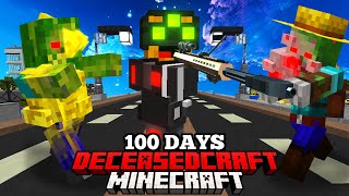 I Spent 100 Days in DECEASED CRAFT Modded Minecraft [upl. by Merralee]