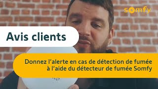 Détecteur de fumée connecté compatible alarmes  test et avis client de Julien  Somfy [upl. by Botsford200]