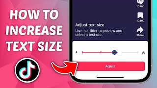 How to Increase Text Size on TikTok  Make Text Bigger on TikTok [upl. by Zabrine]