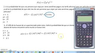 Probabilidad binomial [upl. by Ebbarta]