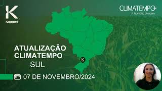 Previsão do tempo Sul  071124  Koppert amp Climatempo [upl. by Spain]