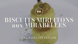 Biscuits mirlitons aux mirabelles du chef Valentin Néraudeau [upl. by Lemal]