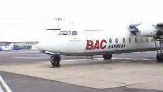 Fokker F27 taxying in and shutdown [upl. by Alaik514]