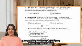 Video 11 How to Fill out a Complaint for Custody [upl. by Ile]