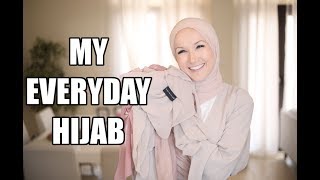 Everyday Easy Hijab Tutorial [upl. by Ardnasella]