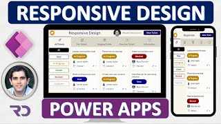 How to build Responsive Power Apps  Responsive Layouts Tabs Galleries amp Forms [upl. by Aehc698]