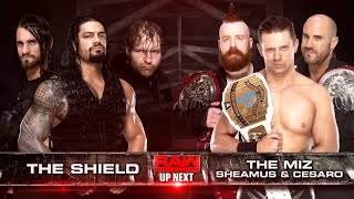 The Shield Vs The Miz Sheamus amp Cesaro  WWE Raw 13112017 En Español [upl. by Dayna]