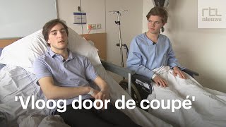 Vanuit ziekenhuis vertellen Stijn en Gijs over treinongeluk [upl. by Avigdor]