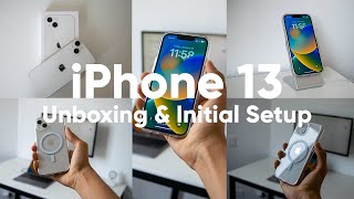 iPhone 13  Unboxing amp Initial Setup 2023 [upl. by Procora]