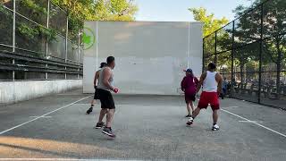 Chino amp Rosa VS WDBPito amp Rob  1WB Handball Doubles and 1 racquet player [upl. by Layod]