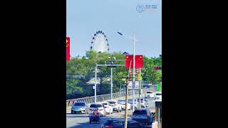 quotThe entire city of Foshan Gaoming is awash in the color of China Redquot 旅行 china foshan [upl. by Ok753]