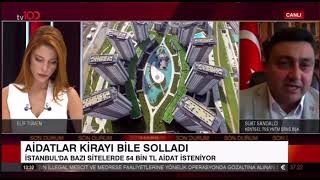 SİTE AİDAT AVANSLARI TV100 TÜRKİYE KENTSEL TESİS YÖNETİM DERNEĞİ GENEL BAŞKANI SUAT SANDALCI [upl. by Ayak]