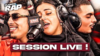 SESSION LIVE avec Marwa Loud RK Moha K BimBim amp Le Cha  PlanèteRap [upl. by Lleze]