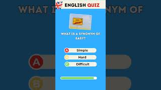 Synonym of easy english vocabulary quiz [upl. by Anaimad416]