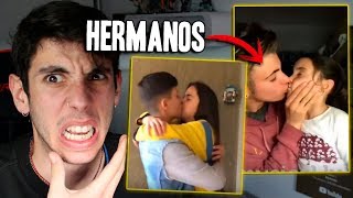 estos HERMANOS se BESAN ¿novios o hermanos TIK TOK [upl. by Royden]