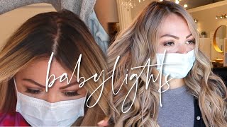 BABYLIGHTS  HOW TO BABYLIGHT DARK HAIR [upl. by Dwinnell18]