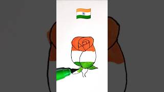 India flag🇮🇳 art viralvideo shrots [upl. by Llewol]