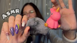 ASMR uñas largas y sonidos cerquita del micro para relajarte 😌 [upl. by Sivrep913]