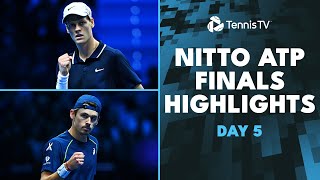 Sinner Takes On Medvedev Fritz Plays De Minaur  Nitto ATP Finals 2024 Highlights Day 5 [upl. by Aehsan]