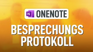 📝 Besprechungsprotokoll in OneNote So beeindruckst Du Deine Kollegen [upl. by Bret]