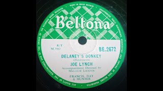 Delaneys Donkey  Joe Lynch  78rpm [upl. by Isiad]