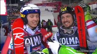 1 Platz Marcel Hirscher  Interview  Siegerehrung [upl. by Niall]