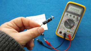 How to test a microwave oven diode high voltage CL0112  como probar un diodo de microondas HV [upl. by Atina170]