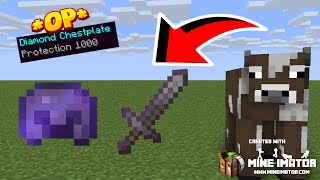 Minecraft But Cows Drops OP Items [upl. by Enneire]