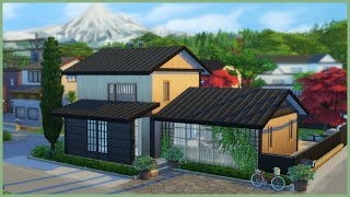 🪴Modern Japanese home  the sims 4  speedbuild  CC🪴 [upl. by Nosyd]