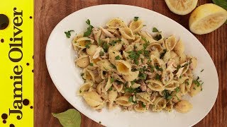 SuperQuick Pasta Sauces Tuna and Lemon with the Chiappas [upl. by Apoor]