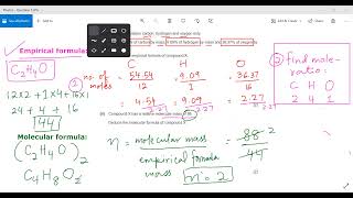 How to find empirical formula molecular formula  IGCSE GCSE AQA Edexcel Chemistry lessons [upl. by Paige516]