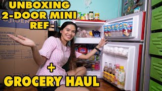 Fujidenzo 2Door Mini Refrigerator 35 cu ft UNBOXING  GROCERY HAUL  Best Personal Ref REVIEW [upl. by Johny300]