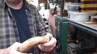 Making a rams horn crook Part 4 [upl. by Tound]