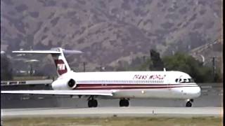 TWA McDonnell Douglas MD82 Departing BUR [upl. by Abdul121]