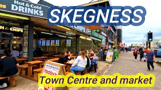 Skegness Town Centre shopping street gimbalWalkWithMe [upl. by Nickie]