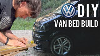 DIY VAN BED BUILD  VW TRANSPORTER T51 [upl. by Tonye]