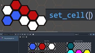 Hex Grid Basics in Godot 42  Clicking in Grid Tilemap Tileset [upl. by Naejeillib]