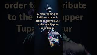 A man rapping to the song California Love in order to pay tribute to Tupac Shakurriprap raplegends [upl. by Hploda]