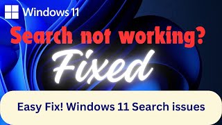 How to Solve Slow Search Problems in Windows 11 I Fix Windows 11 Search issues [upl. by Till]