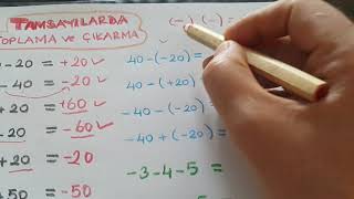 Tamsayılarda toplama çıkarma  Antrenmanlarla matematik 1  Sıfırdan matematik  Temel matematik [upl. by Hras]