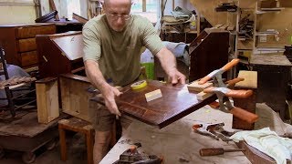 Restoring a DropFront Desk  Thomas Johnson Antique Furniture Restoration [upl. by Nassah]