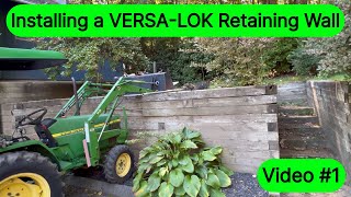 Building a strong retaining wall video 1 [upl. by Yrkcaz]