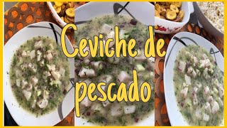 CEVICHE DE PESCADO cocinado solo con limòn como preparar la famosa LECHE DE TIGRE [upl. by Dyche]