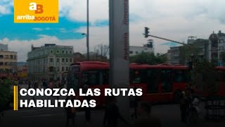 Nuevas rutas de TransMilenio para facilitar el transporte en el centro de Bogotá  CityTv [upl. by Hgielram]