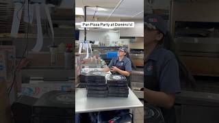 Deep Dish Pizza Party 🤤 at Dominos Pizza pinaypizzamaker Dominos pizza deepdish [upl. by Elleinnod]