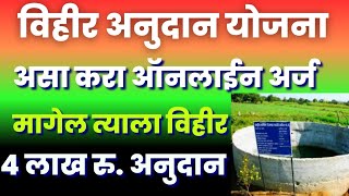 New Scheme Maharashtra  vihir anudan yojana maharashtra 2024  sinchan vihir yojana online form [upl. by Linetta369]