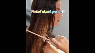 Permanent Hair Straightening without heat at home in one ingredients [upl. by Sandell]