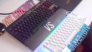 RED Switches MX Cherry vs RED Switches Gateron  Corsair K65 vs Womier K66 [upl. by Herates787]