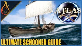 Atlas MMO The Ultimate Schooner Guide And Build Tutorial [upl. by Nevlin]